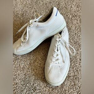 Rothy's White The Lace-Up Sneakers SZ 10